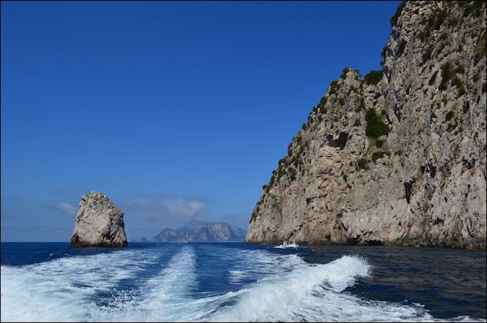 Boat trip on Amalfi Coast (Italy)